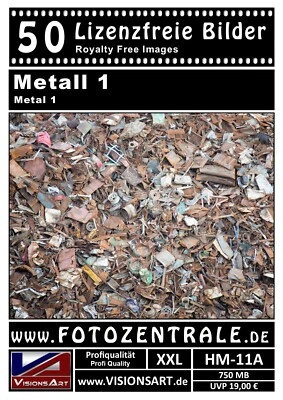 50 Lizenzfreie Profi-Bilder/Fotos! Hintergründe Metall (Royalty Free) 750 MB! - Bild 1 von 2