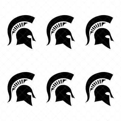 STICKERMANIAC 6 Pack - For Michigan State Spartans Vinyl Decals Stickers