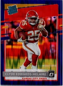 2020 Donruss Optic #171 Clyde Edwards-Helaire Purple Shock - Picture 1 of 2