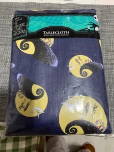 The Nightmare Before Christmas 60” X 84” Vinyl Tablecloth Halloween Party - Picture 1 of 1