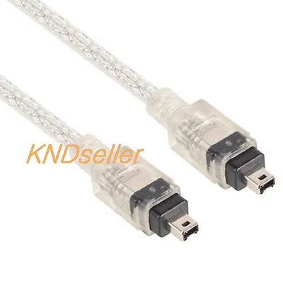 10M 30ft Firewire IEEE 1394 4P to 4P Cable 4-4 HDD Digital Camcorder PC MAC DV - Image 1 of 3