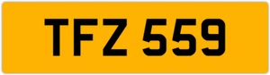 TFZ 559 T 3x3 DATUMSLOSES PRIVATES NUMMERNSCHILD TOM TONY TEL TODD TAM TAJ SPURE - Bild 1 von 1