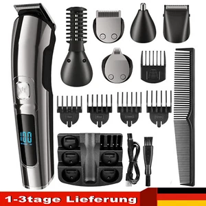 Set LED-Display Elektrischer Haarschneidemaschine Bartschneider Trimmer Rasierer - Bild 1 von 13