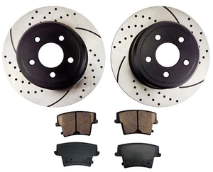 Rear Brake Rotors and Pads for 2005 - 2012 2013 2014 2015 2016 2017 Chrysler 300 - Bild 1 von 9