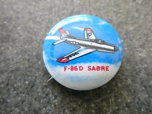 1940'S F-86D SABRE WWII AIRCRAFT PINBACK PIN - Picture 1 of 3