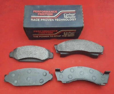 Juego de pastillas de freno de disco de fricción de rendimiento Carbon Metallic Front para Ford Bronco E150 Foto 1 de 3