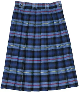 Juniors Blue / Red Plaid Pleated Skirt SV9098JL-F1 French Toast Sizes 3 to 13 - Picture 1 of 1