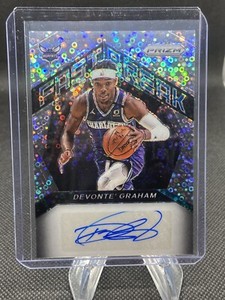 2020-21 Panini Prizm Devonte Graham Fast Break Disco Prizm Auto #FBA-DGR Hornets