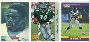 NFL - FOOTBALL INSERT TRADING CARD LOT - HERSCHEL WALKER - 12 DIFFERENT CARDS - Picture 1 of 4
