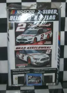BRAD KESELOWSKI #2 DISCOUNT TIRE NASCAR RACING WINCRAFT 2-SIDED 3X5 DELUXE FLAG - Picture 1 of 3