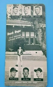 OREGON DUCKS SPORTS BASEBALL & TRACK FIELD MEDIA GUIDE 1957 - PHIL KNIGHT NIKE - Picture 1 of 5