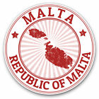 2 X Vinyl Stickers 20Cm - Republic Of Malta Map Sign Cool Gift #4713