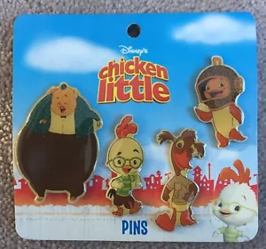 Disney Hong Kong HKDL Chicken Little 4-Pin Set Abby Mallard Runt Fish VHTF - Bild 1 von 1