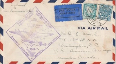 1939 Первый полет обложка Ирландии в Нью-Брансуик, Канада - Изображение 1 из 2