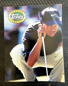 1997 Topps Tiger Woods novato real enorme 26 x 11 póster promocional muy raro leer - Imagen 1 de 6