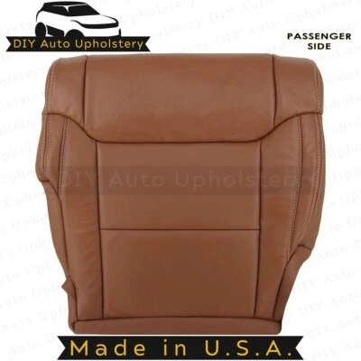 2014 to 2018 For Toyota Tundra Passenger Bottom Leather Seat Cover Brown - Image 1 of 4