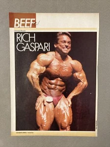 Rich Gaspari Beef It! Bodybuilding Muscle Photo Taken From Magazine - Picture 1 of 1