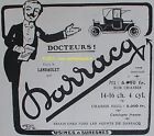 PUBLICITE AUTOMOBILE DARRACQ LANDAULET SIGNE O GALOP DE 1910 FRENCH AD ART DECO