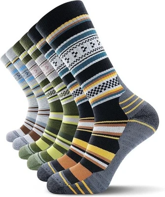 3 pares de calcetines térmicos de lana merino - calcetines suaves cálidos acolchados para hombres y mujeres Foto 1 de 4