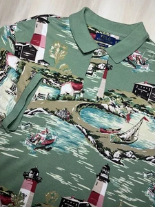 Polo Ralph Lauren Herren Gr. XL Lighthouse AOP Print Poloshirt Classic Fit - Bild 1 von 8