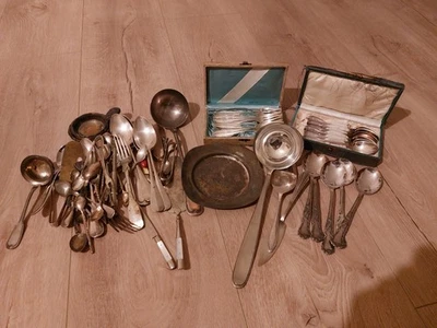 Konvolut altes Besteck teilweise versilbert 2.8 kg - Bild 1 von 4