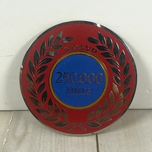 ✅ Original Oldtimer Volvo High Mileage Club Plakette 250.000 km Messing & Emaille - Bild 1 von 3