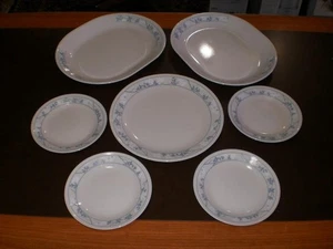Lot of 7 Corelle First of Spring  2 - 8 x 10 Oval  1 - Dinner & 4 - Bread Plates - Picture 1 of 13