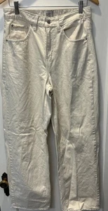 BDG Tapered Baggy Jeans Damen Gr. 29 High Waist ausgefranster Saum creme Denim - Bild 1 von 4