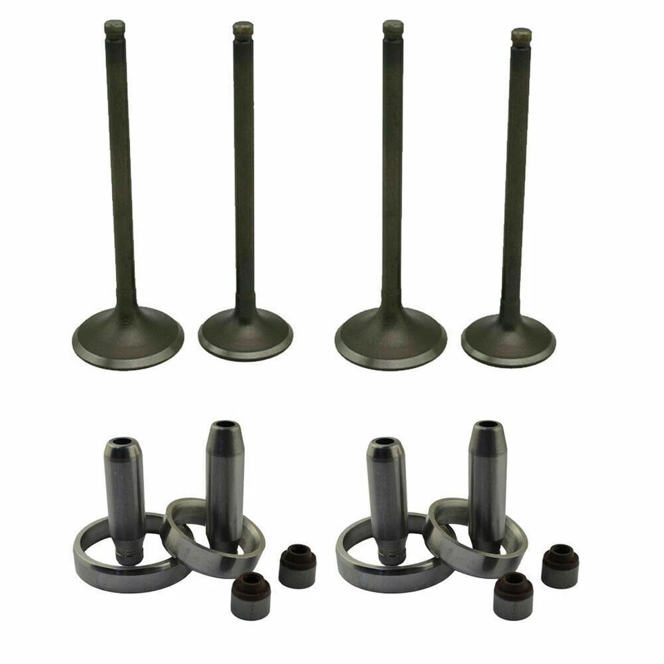 Para Kawasaki KXF250 KX250F 2004~2016 2 juegos de junta de válvula guía de válvula de escape de admisión Foto 1 de 4