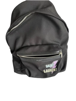 Mochila Saint Laurent Lightning Bolt Logo Rara (Usada) Foto 1 de 4
