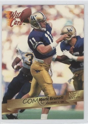1993 Wild Card Mark Brunell #135 Rookie RC - Image 1 of 2