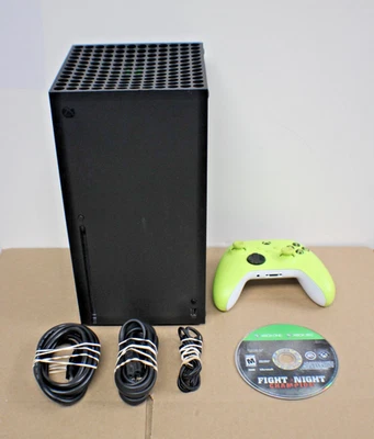 Microsoft Xbox Series X 1TB Video Game Console W/Lime Controller - Cords - Game. - Image 1 of 4
