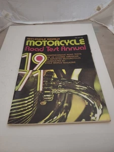 Vintage 1971 Cycle World Motorcycle Road Test Annual Magazine 25 American Import - Foto 1 di 2