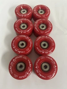 Trailblazer 62mm X 32mm Red Outdoor 82A Quad Skate Wheels - Picture 1 of 6