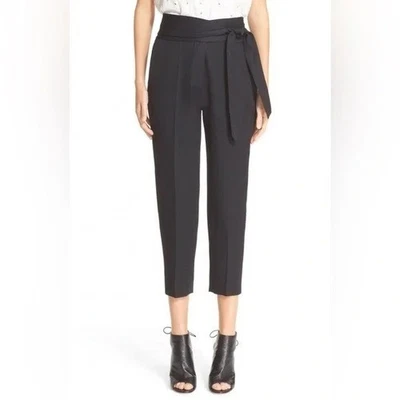 Pantalones al tobillo IRO Jeava tiro alto envolventes cintura corbata talla 40 / talla 8 EE. UU. Foto 1 de 4