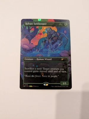 MTG Sylvan Safekeeper (Galaxy Foil) Foil NM Secret Lair 2109 - Image 1 of 2