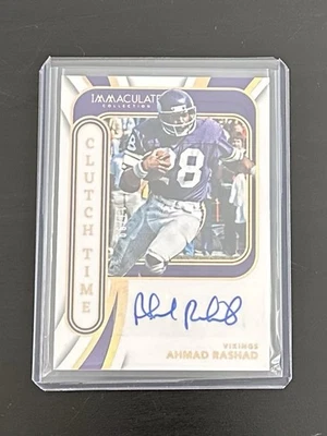 2024 Panini Immaculate Collection Clutch Time Ahmed Rashad Auto /99 Foto 1 de 2