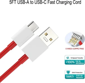 Cargador Bloque Rápido 100W 80W 65W Compatible para Oneplus 13 12 13R 11 10 9 Pro 12R - Imagen 1 de 4