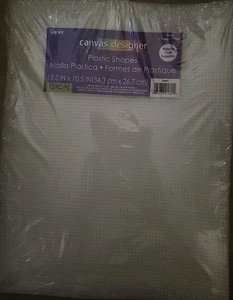 Darice Plastic Canvas Sheets 7 Mesh Count Clear 13.5" x 10.5" 12 Pack - Picture 1 of 4