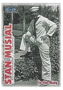 1999 FLEER TRADITION STAN MUSIAL MONUMENTAL MOMENTS IN THE NAVY #4 SM - Picture 1 of 2