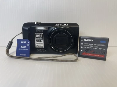 ✅ Casio Exilim EX-H30 16.1MP Digtial Camera In Black Tested Working (NO FLASH) - Image 1 of 4