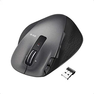 ELECOM Wireless Mouse grip 8 buttons S size M-XGS20DLBK Black F/S w/Tracking# - Picture 1 of 7