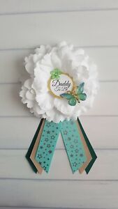 Woodland Baby Shower Pins, Mommy To Be and Daddy To Be Ribbons,Mom To Be Corsage