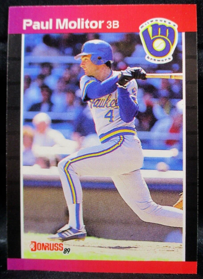 1989 Donruss #291 Paul Molitor 3ª Base Milwaukee Brewers Frete GRÁTIS - Imagem 1 de 1