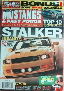 MUSCLE MUSTANGS & FAST FORDS 2008 JAN - STALKER, COBRA TEST, TOP PONIES - Imagen 1 de 1