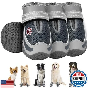 SlowTon Dog Shoes for Large Dogs - Mesh Breathable Dog Boots for Hot Pavement - Picture 1 of 5