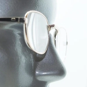Reading Glasses Simple Gold Oval Polished Metal Frame +3.00 Lens Strength - Picture 1 of 1