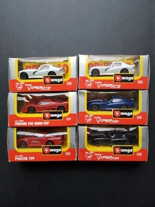 1998 Burago Model Car Ferrari F50 Porsche 959, Viper RT/10 Lot of 6 Diecast 1/43 - Picture 1 of 2