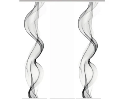 Schiebegardine 3er-Set Alberta grau 60x245 cm - Bild 1 von 4