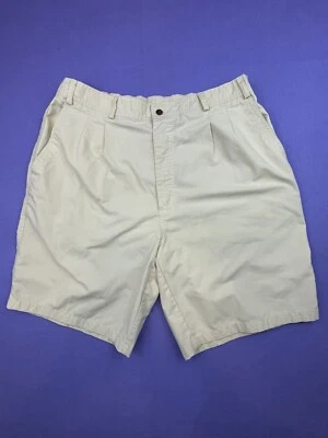 Pantalones Cortos Chinos Amarillos Bugle Boy Co Plisados Bolsillos Frontales Cremallera Logo Para Hombre Talla 36 Foto 1 de 4